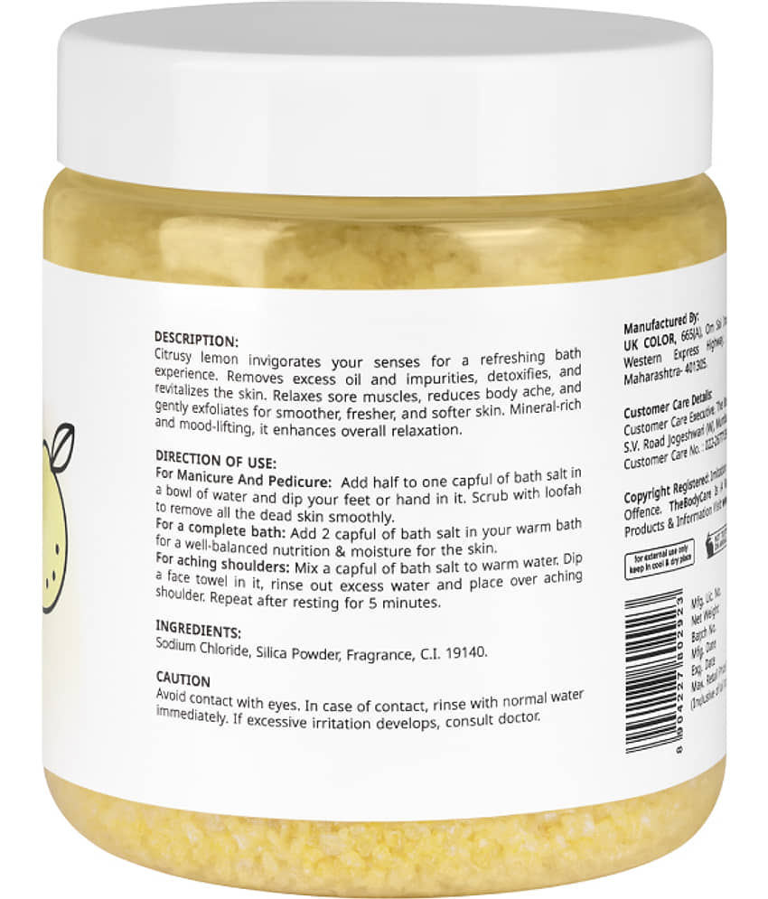The Body Care Cool Refreshing Lemon Bath Salt ( Parabean Free ( 500g) view 2