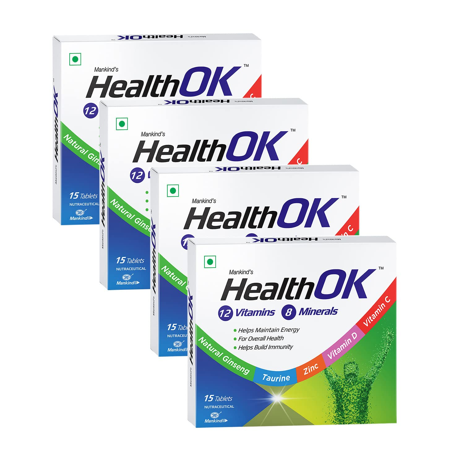 Multi Vitamin and Mineral Health Supplement (for Energy and Overall Health with added Immunity) Tablets (Pack of 4) view 2
