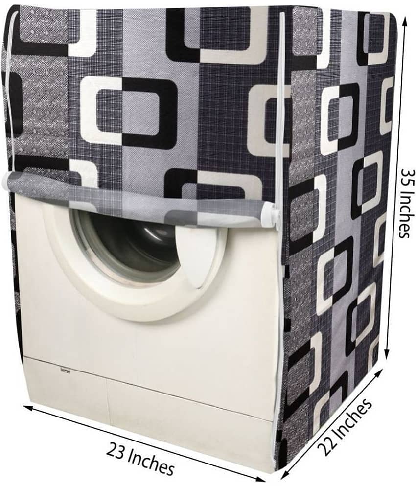 Front Load Washing Machine Cover Compatiable For 7 kg - Brown view 2
