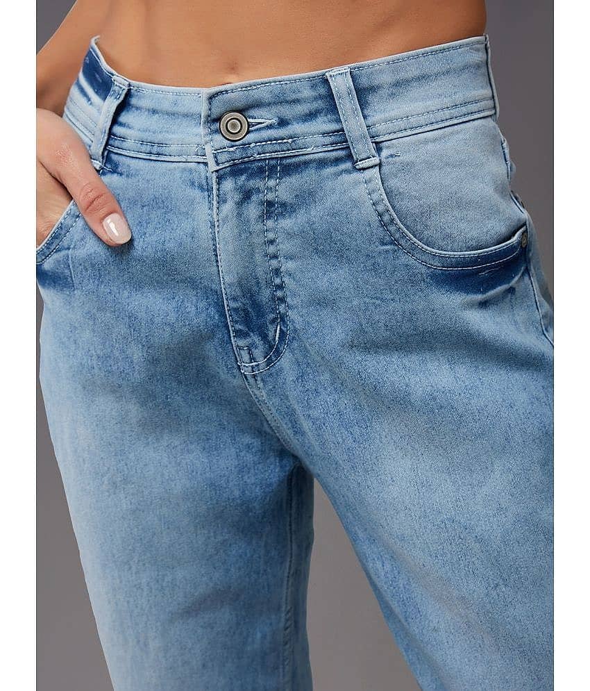 Miss Chase - Light Blue Denim Wide Leg Women's Jeans ( Pack of 1 ) view 2