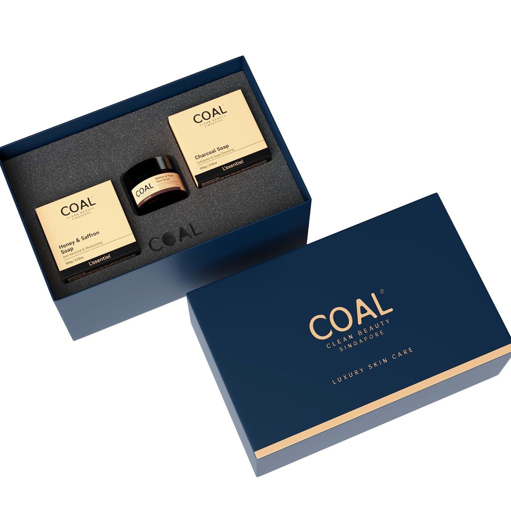 COAL Clean Beauty Cleansing Combo | Refreshing Face Cleanser 150ml, Coffee Soap 100g & Charcoal Soap 100g | Deeply Cleanses & Exfoliates | Men | All Skin Types | Pack of 3 view 2