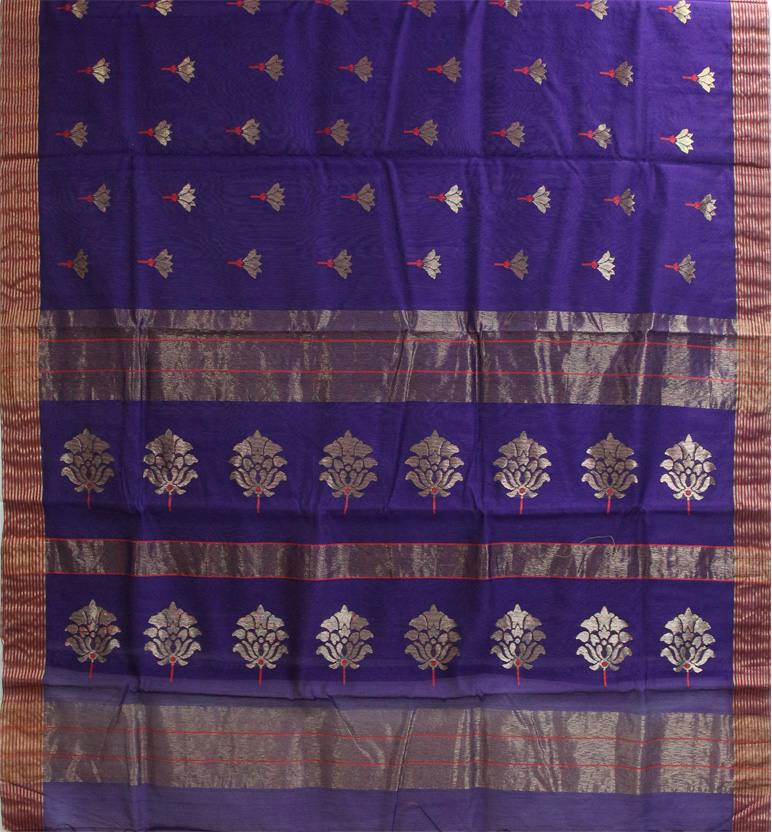 Handloom Chanderi Silk Cotton Saree view 2