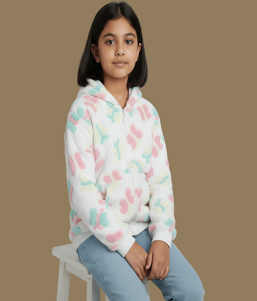NEWSIFA Girls Faux Viscose Sweaters ( Pack of 1 , Multicolor 1 )