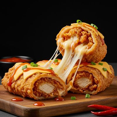 Cheesy Crispy Chicken Roll