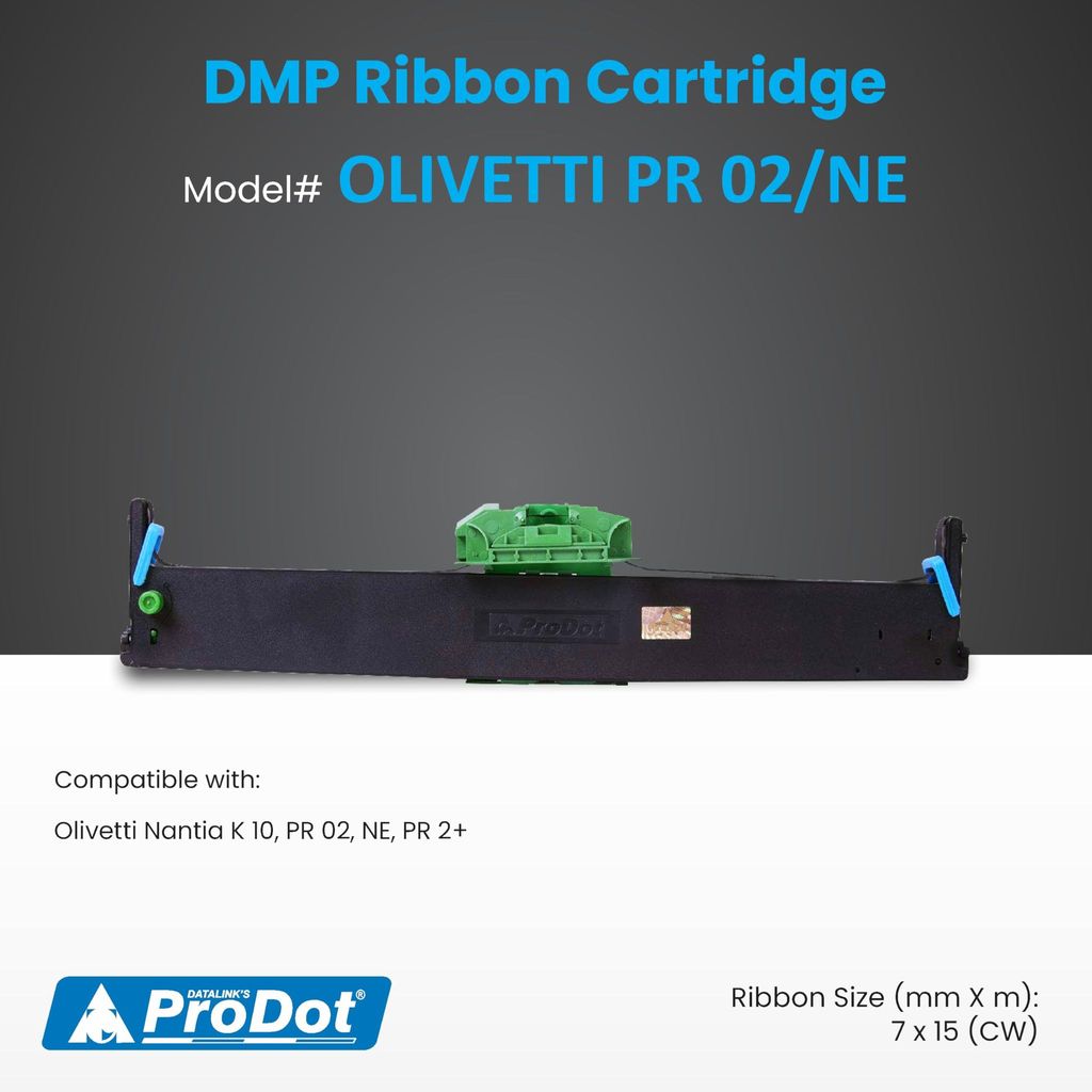 ProDot OLIVETTI PR 02/NE Dot Matrix Ribbon Cartridge Compatible with Olivetti Nantia K 10, PR 02, NE, PR 2+ view 2