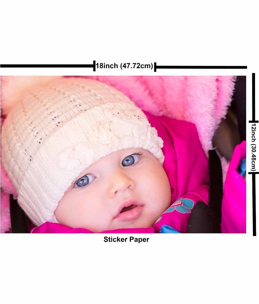 wallpics Cute Baby Waterproof Poster For Pregnant Women Vinyl Photo Wall Poster Without Frame view 2
