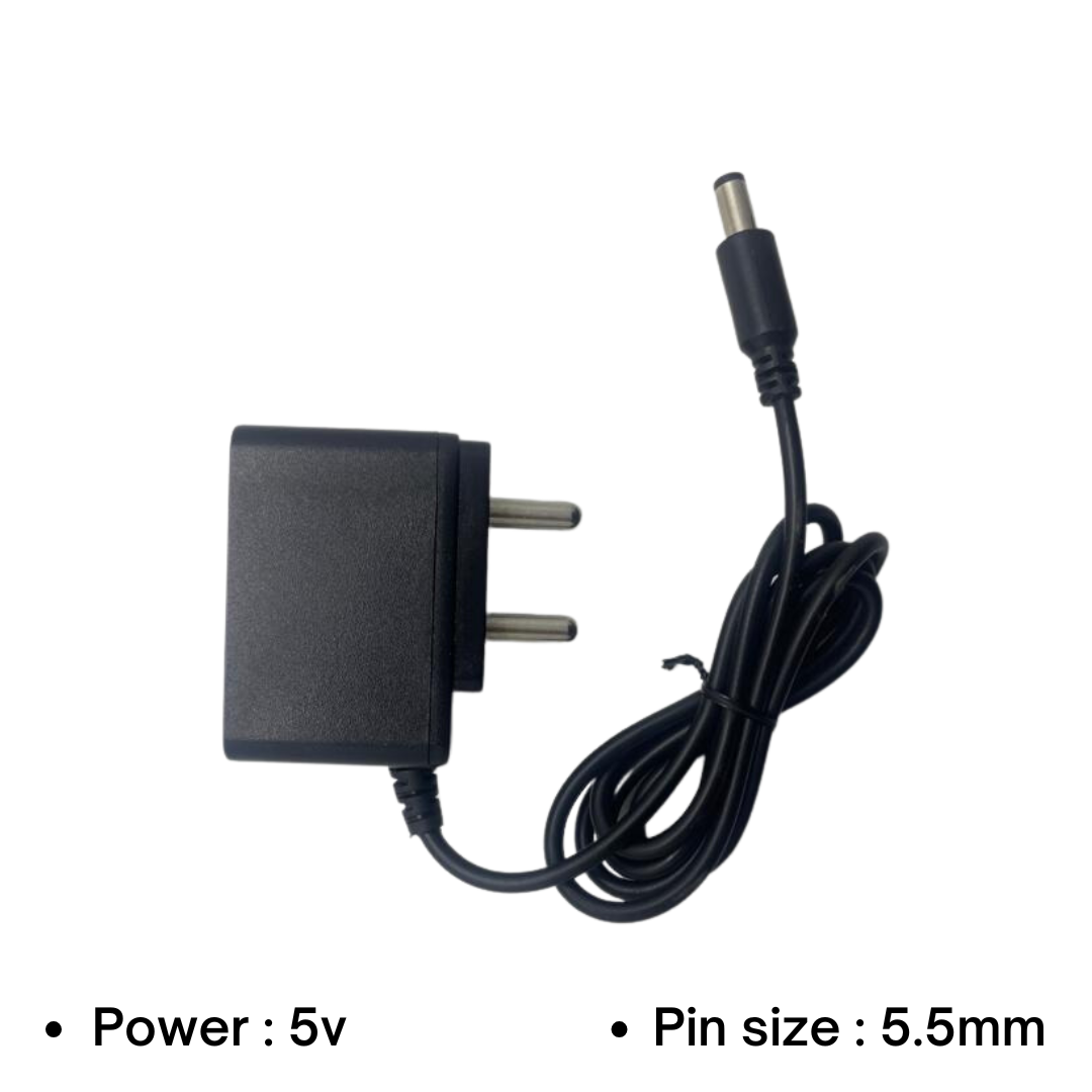 Champion 5V 1Amp Power Adapter Pin Size (5.5mm*2.5mm) For Electronic Instruments (Black) view 2