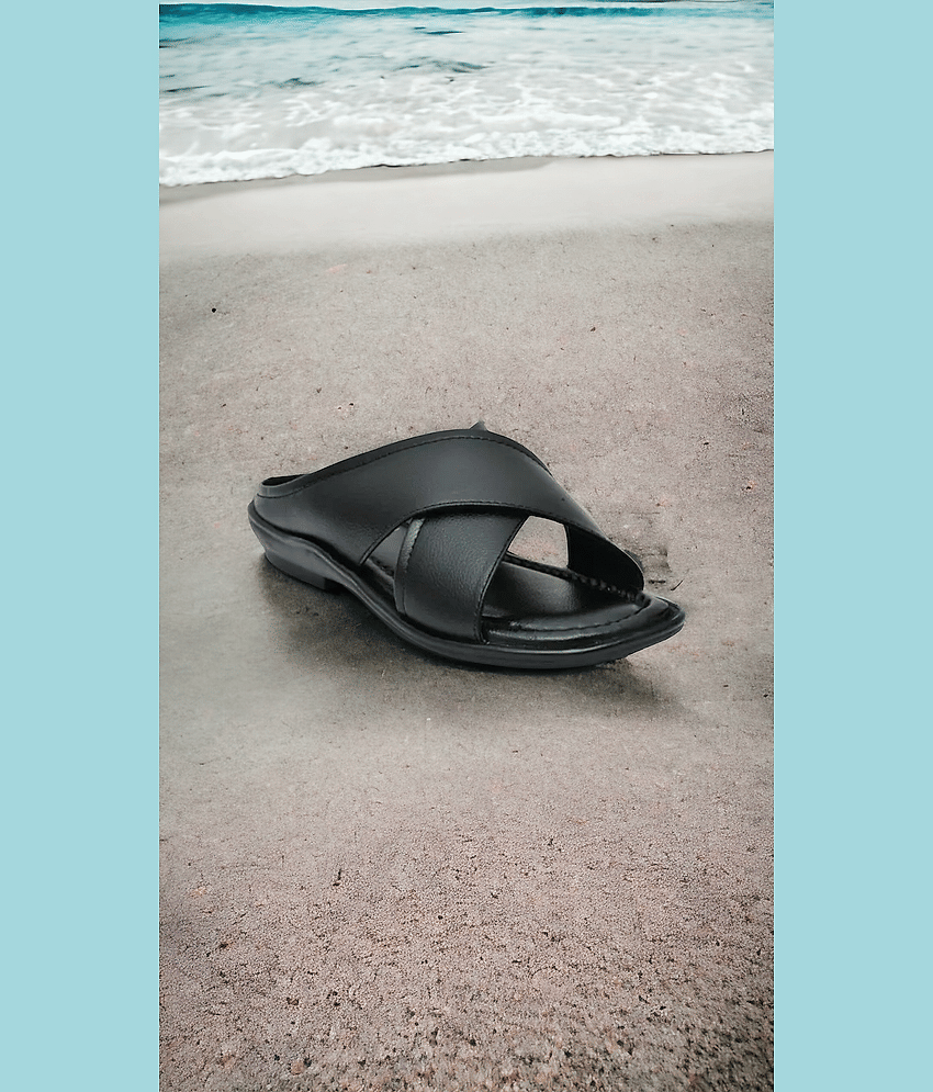 INFINITRENZ - Black Men's Sandals view 2