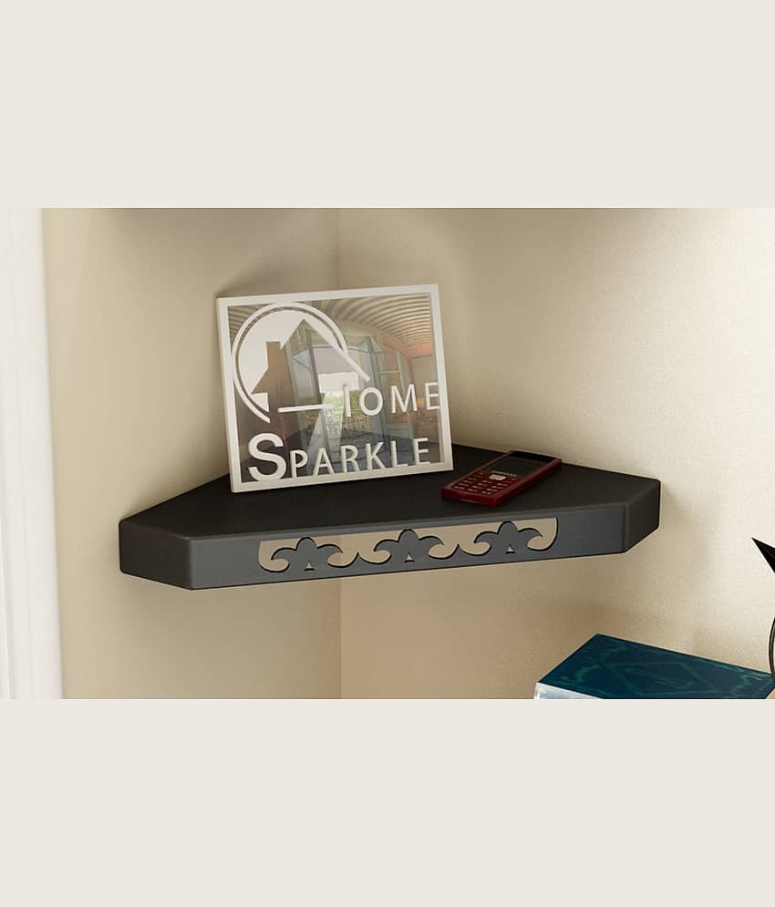 Home Sparkle MDF Decorative Corner Wall Shelves, Suitable For Living Room/Bed Room (Designed By Craftsman)