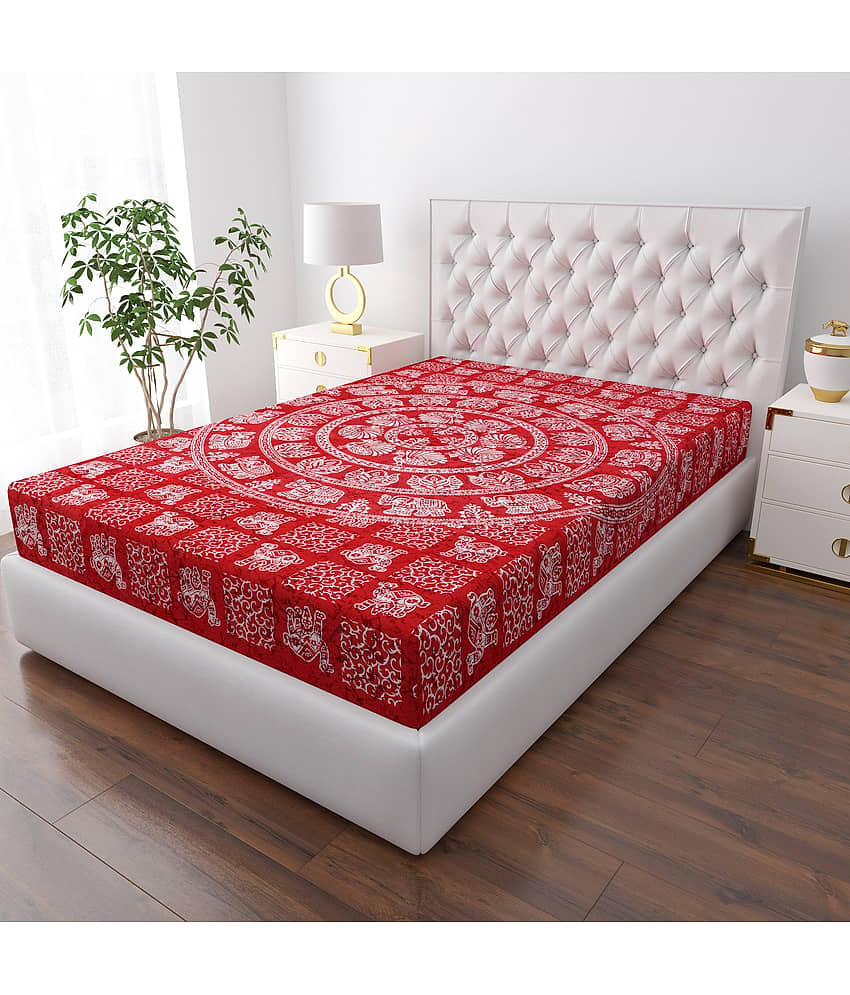 COZYKO Cotton 2 Single Bedsheet without Pillow cover ( Multicolor ) view 2