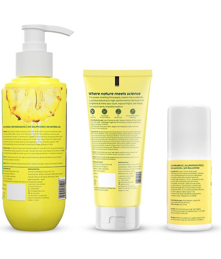The Plant Fix Plix Pineapple Trio: Odour Control, Brightening, & Skin Renewal (3 Items in the set) view 2