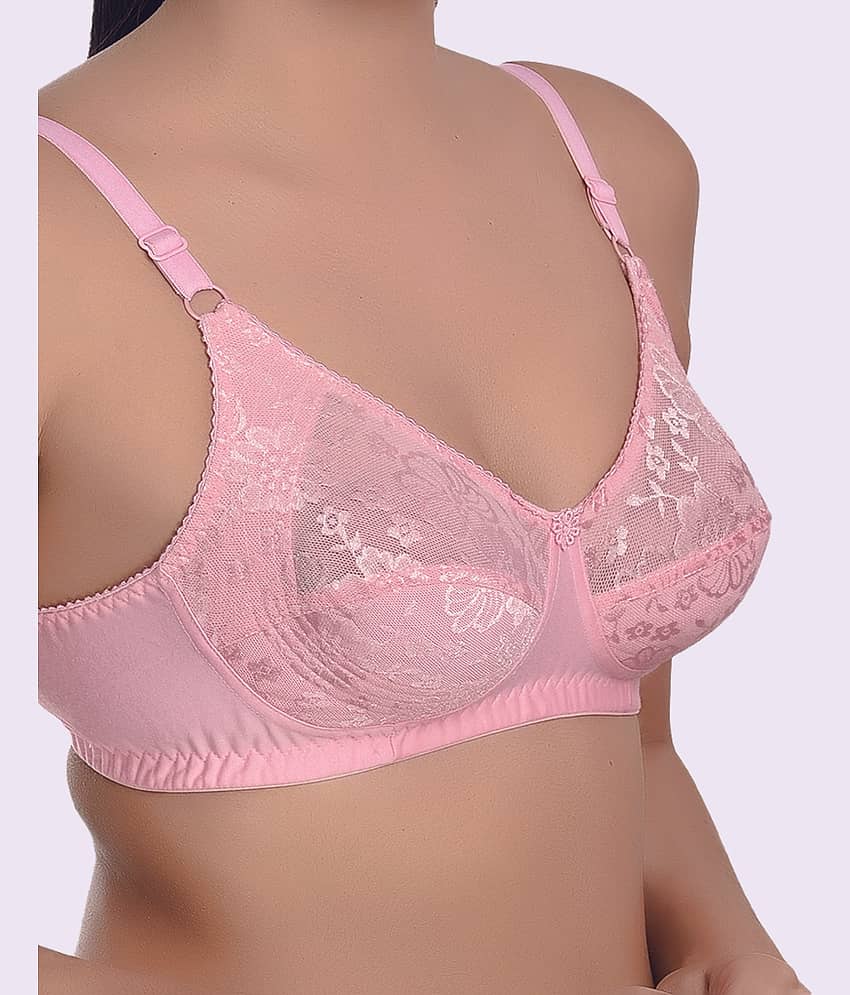 LadySoft Cotton Blend Non Padded Women's Everyday Bra ( Burgundy ) Nancy Bra view 2