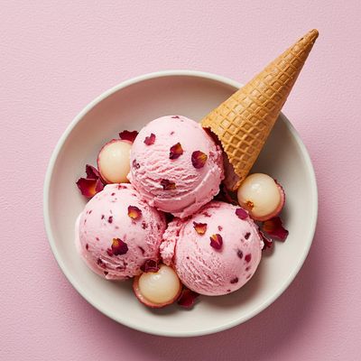 Litchi Rose Ice Cream