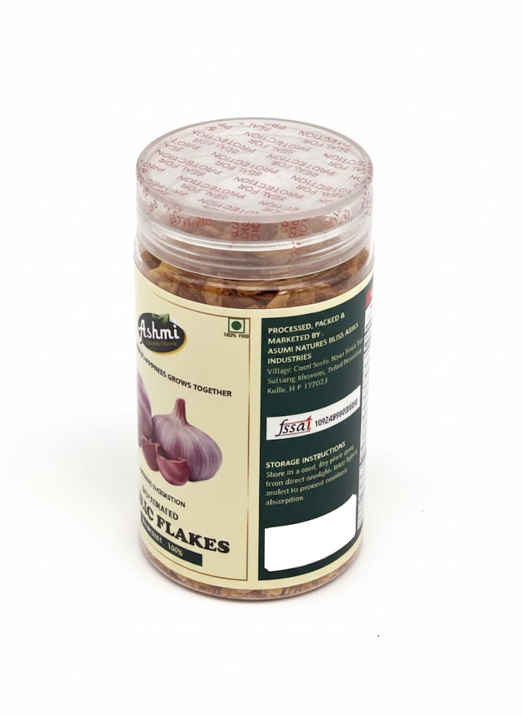 Dehydrated Garlic Flakes 100g - No Additives, Non-GMO, Vegan, Gluten-Free, Paleo-Friendly view 2