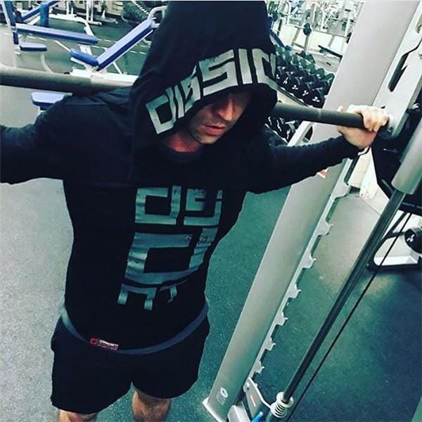 Hot Button Printed Gym Vest Hoodie Stringer for Men - Trendy and Functional Workout Apparel view 2