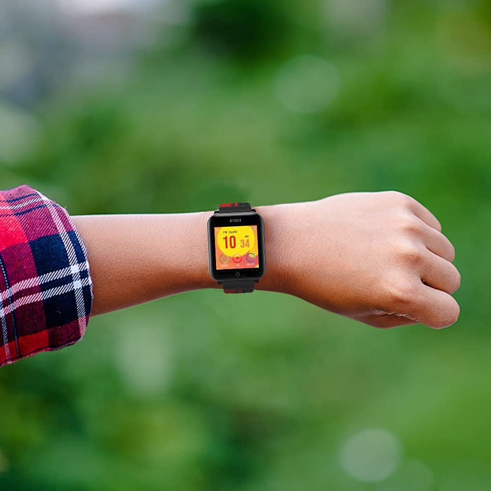 GOQii Smart Vital Junior for Kids Fitness, SpO2, Body Temperature and Sleep Tracker with 3 Months Personal Coaching Subscription view 2