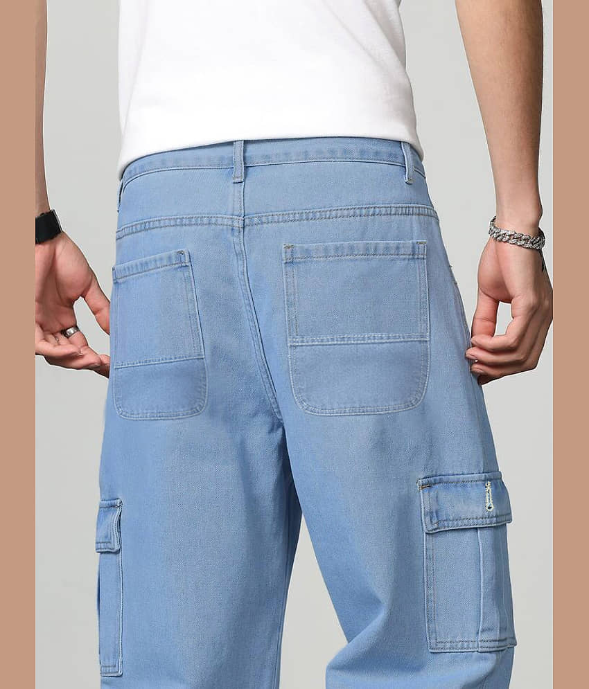RAGZO Relaxed Basic Men's Jeans - Light Blue ( Pack of 1 ) view 2