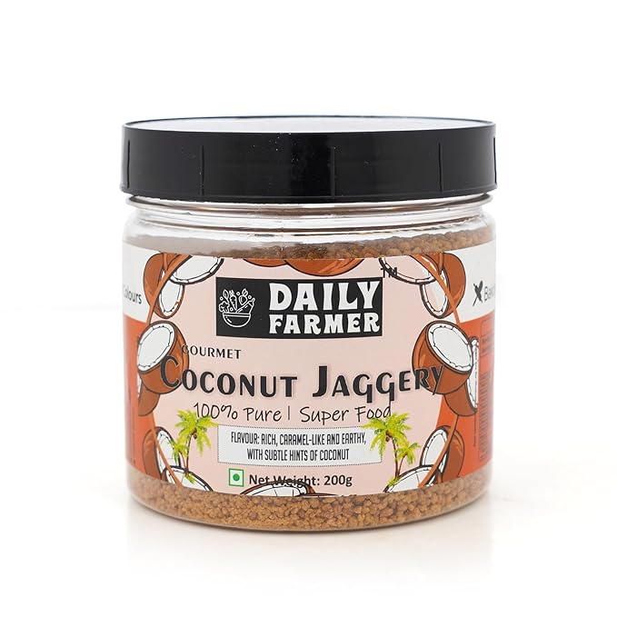 Daily Farmer Coconut Jaggery Sugar Powder, 200 gm