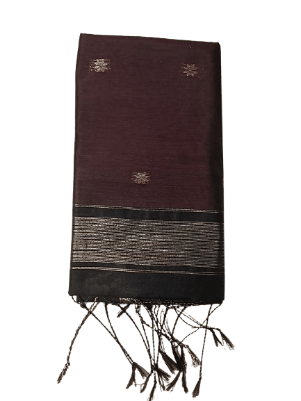 Kalyani Cotton Saree for Women | Soft Pure Cotton Saree with Blouse Piece | Traditional Daily Wear Handloom Style Saree | Lightweight Breathable Cotton Saree for Office, Casual & Festive Wear | with blouse view 2