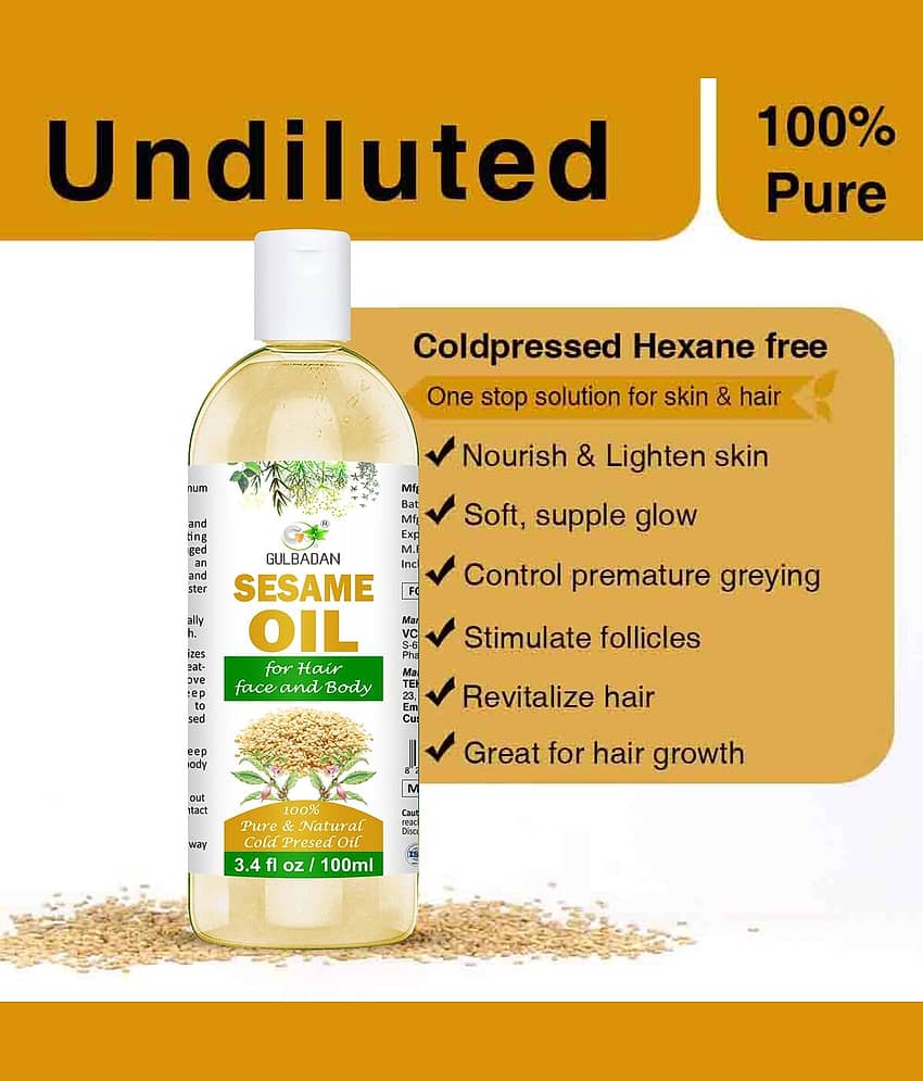 GULBADAN Color Protection Sesame Oil 100 ml ( Pack of 1 ) view 2