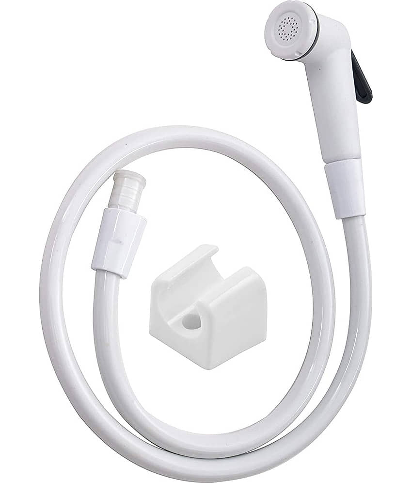 BathEstore 2 Pcs Health Faucet - Toilet Jet Spray Health Faucet with 1 Mtr. Flexible Hose and Wall Bracket (Wall Mount Installation Type) view 2