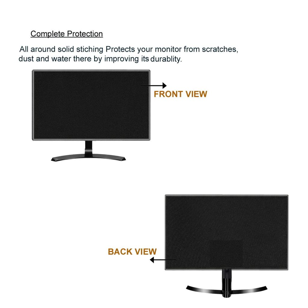 PalaP Super Premium Dust Proof Monitor Cover for Samsung 21.5 inches Monitor (Black) view 2