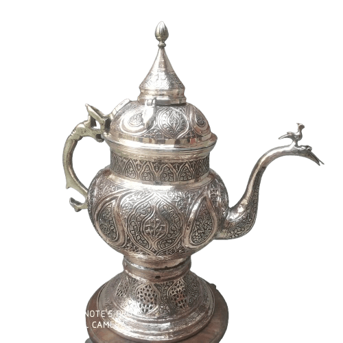 Ornate Silver Metal Samovar view 2