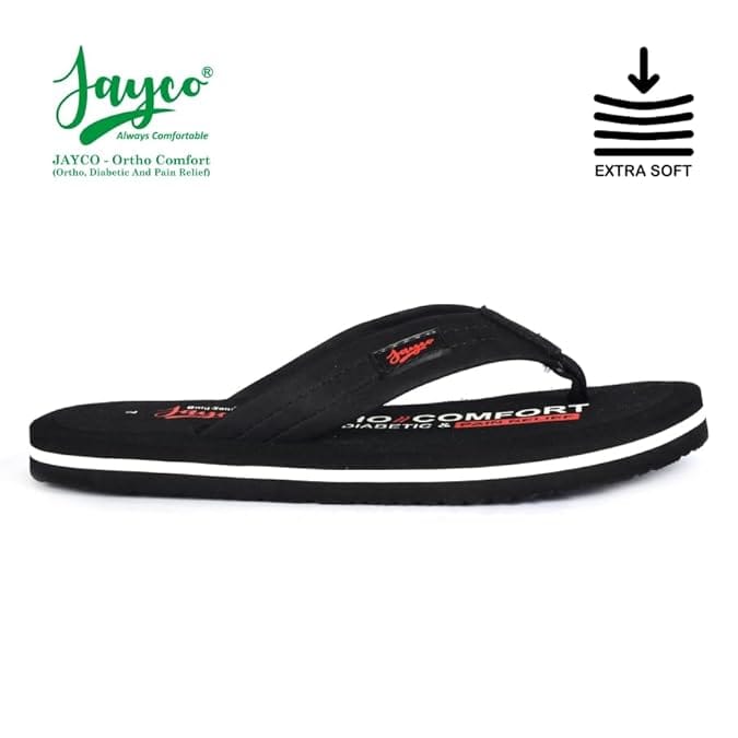 Jayco Extra Soft Ortho Care Diabetic & Orthopedic Slippers || Skid Resistant || Lightweight || Comfortable Footbed view 2