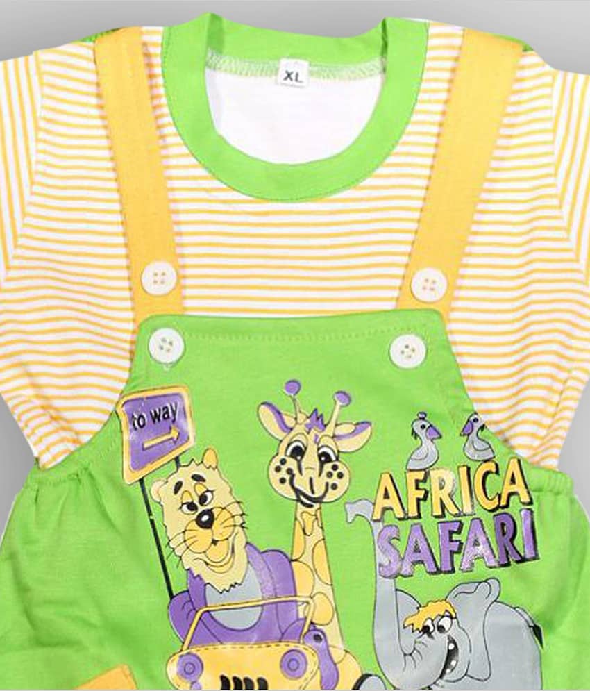 Babeezworld Baby Kids Cotton Dungaree Set view 2