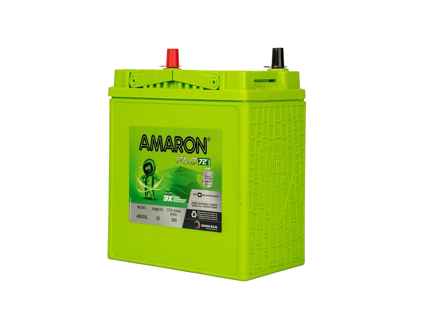 Amaron Flo 40B20L (72M) 36 Plus 36