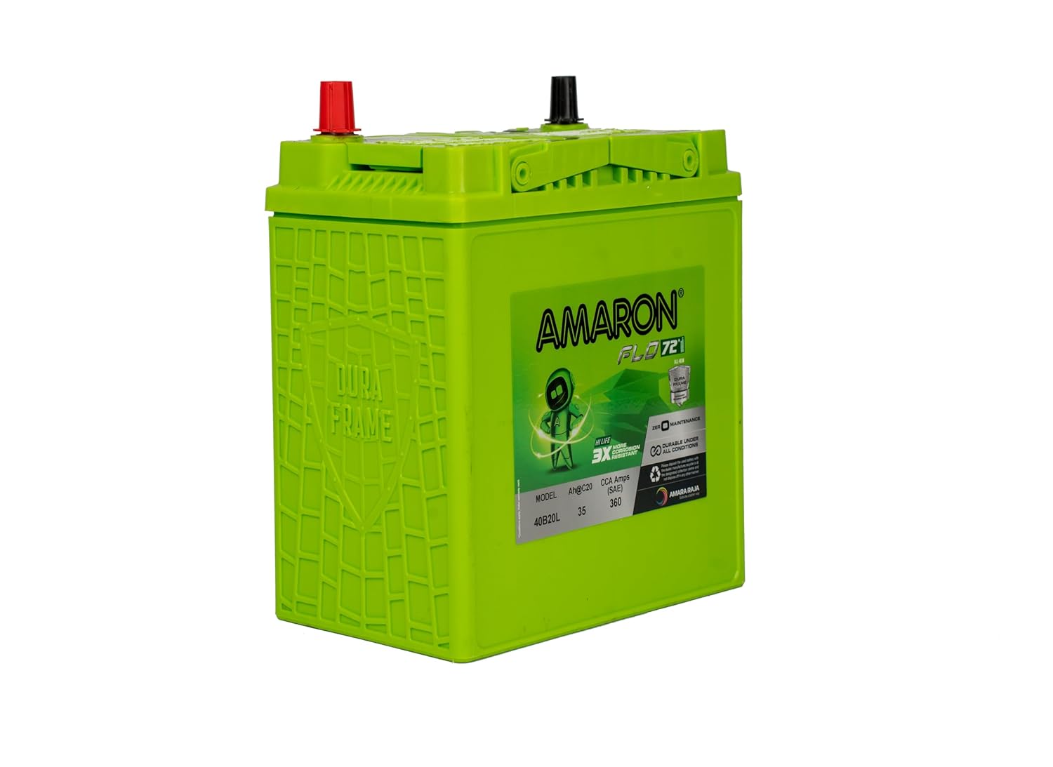 Amaron Flo 40B20L (72M) 36 Plus 36 view 2