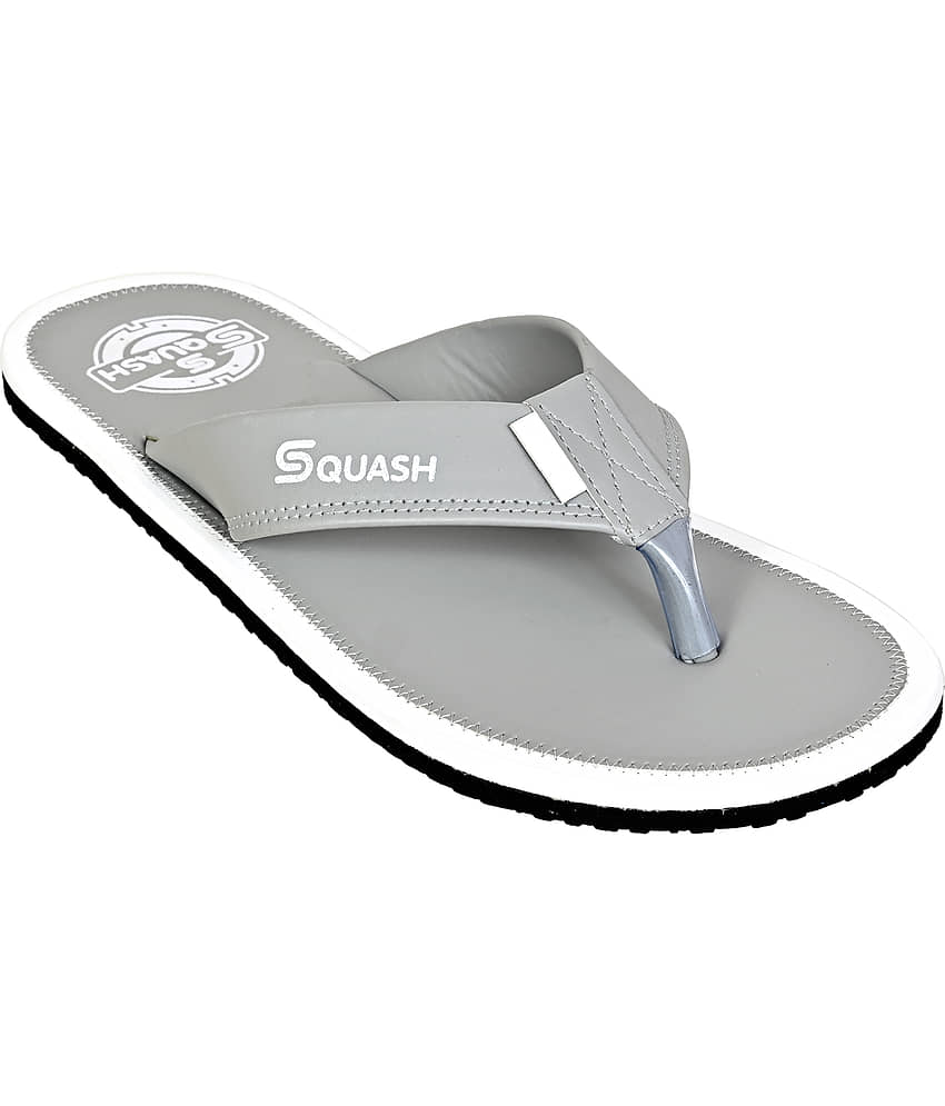 Squash - Grey Men's Thong Flip Flop view 2