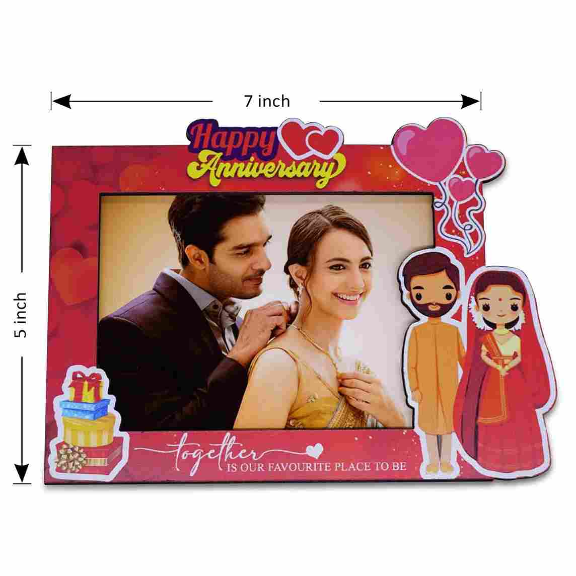 Presto Romantic Custom Made Photo Frame For Anniversary (Size: A6) view 2