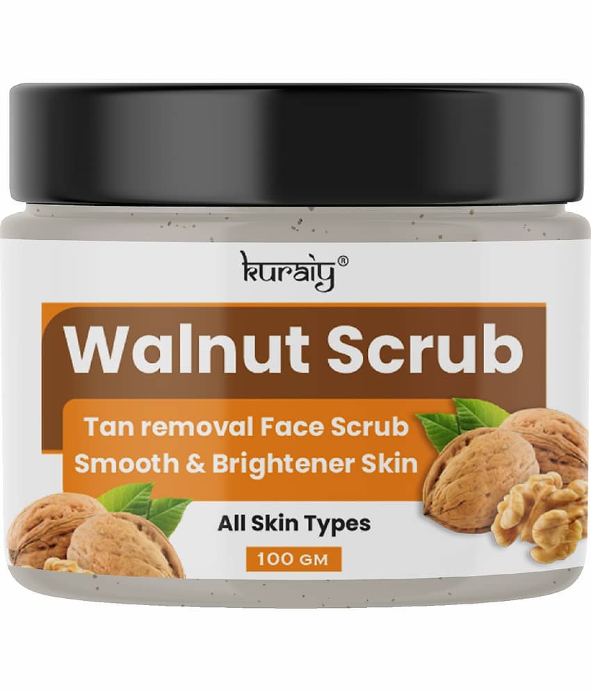 KURAIY Walnut Tan Removal Brightening & Revitalizing Face Scrub for All Skin Types 100g view 2