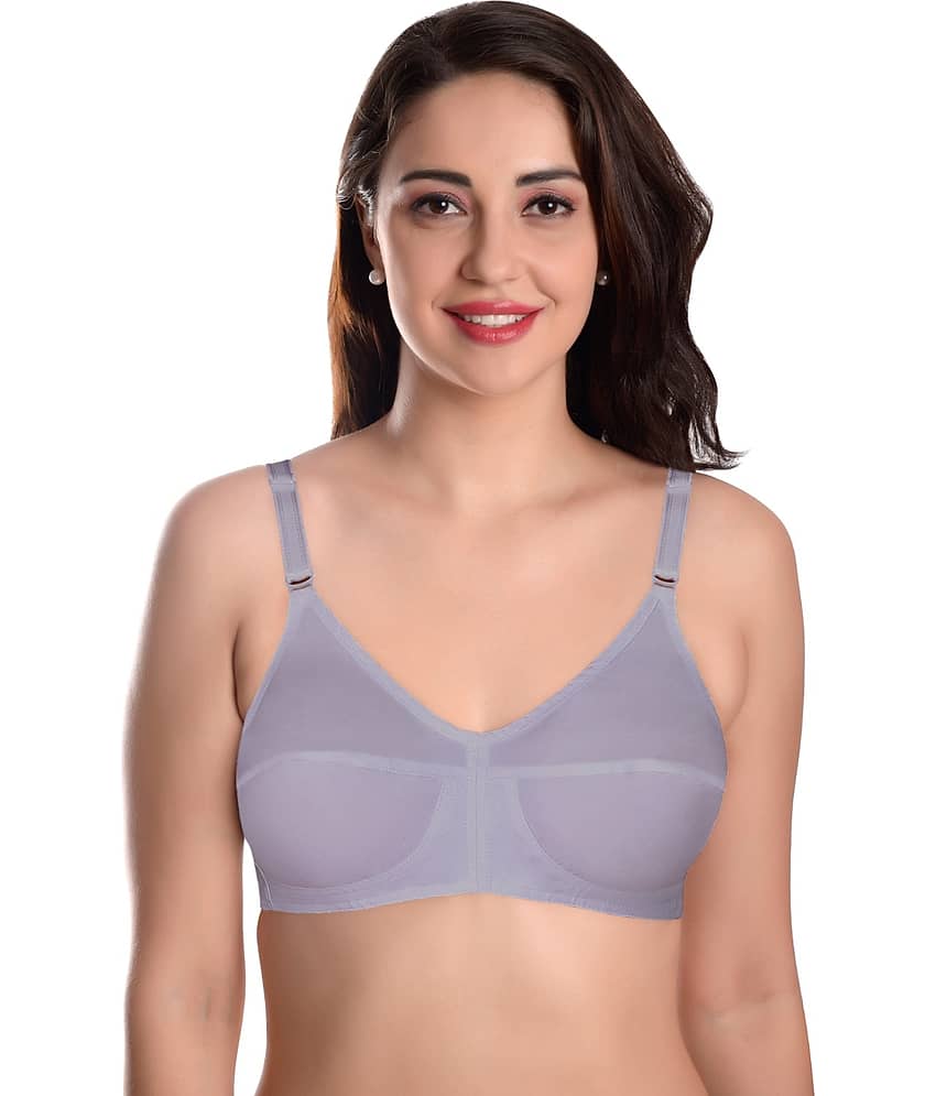 Featherline Pack of 1 Cotton Non Padded Everyday Bra For Women ( Magenta )