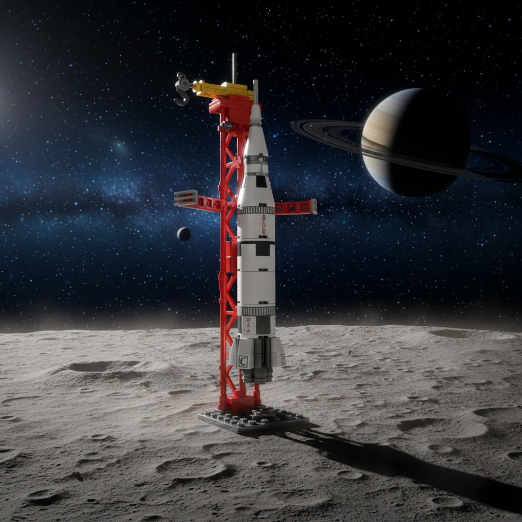 Apollo Space Rocket Building block (1Pc) view 2