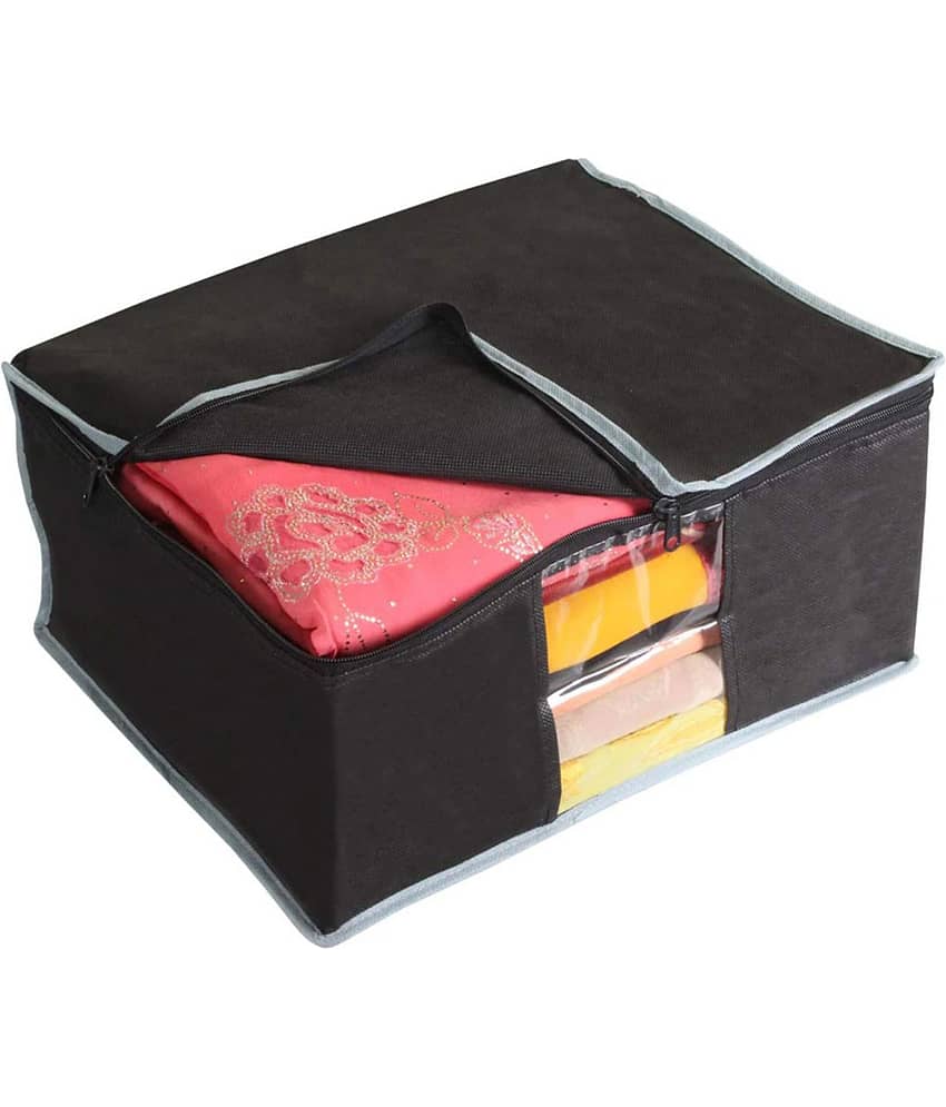SH NASIMA - Home Storage Cloth Bags, Saree, Suits, Blouse, Blanket Organiser for Underbed, Almirah (Pack of 2) view 2