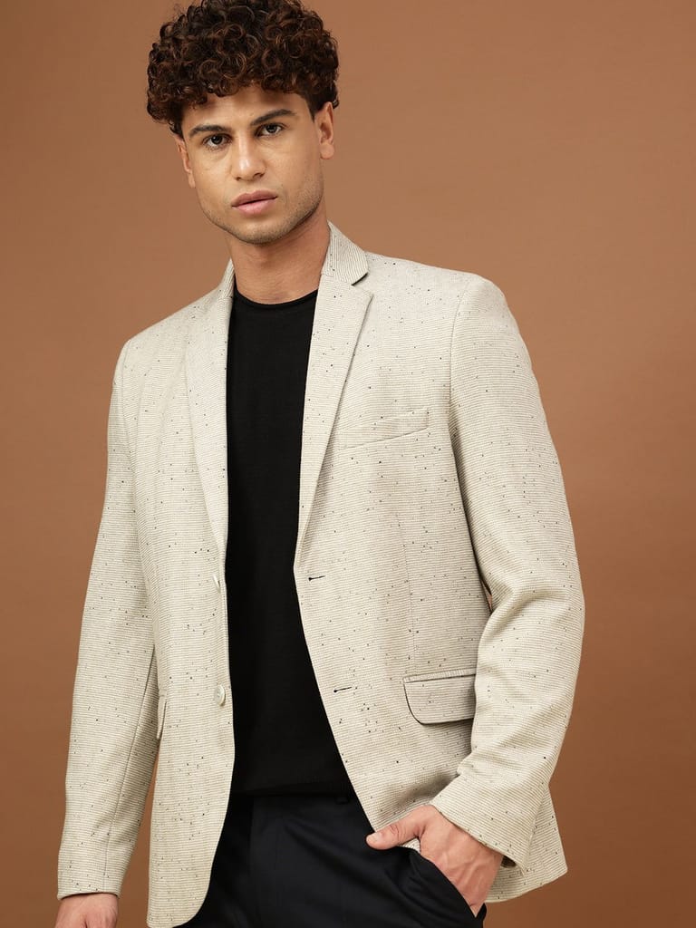 Richlook Men Desert Grey Smart Fit Blazer view 2
