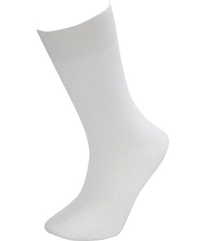 Tahiro White Casual Full Length Socks Pack of 5 view 2