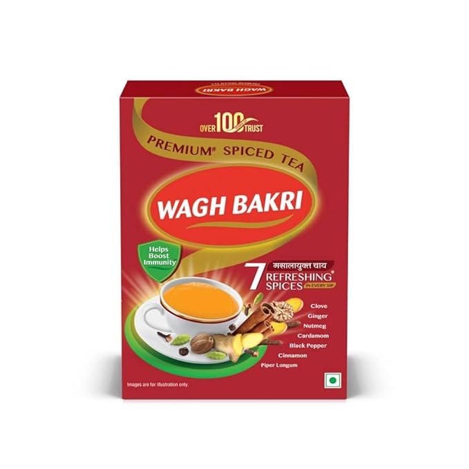 Wagh Bakri Premium Spiced Tea | With 7 Refreshing Spices | 250 Gm Pack | Pack of 2 | 500 Gm Pack view 2
