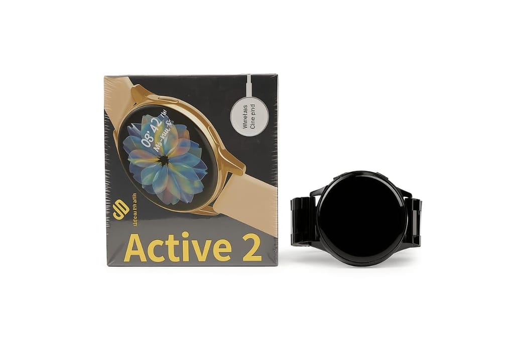 Active 2 Smart Watch, 1.8-inch HD Touch Display, Bluetooth Calling, Heart Rate & SpO2 Monitor, Wireless Charging, GPS, IP67 Waterproof, Free Size, Metal & Silicone Band (Multicolour) view 2