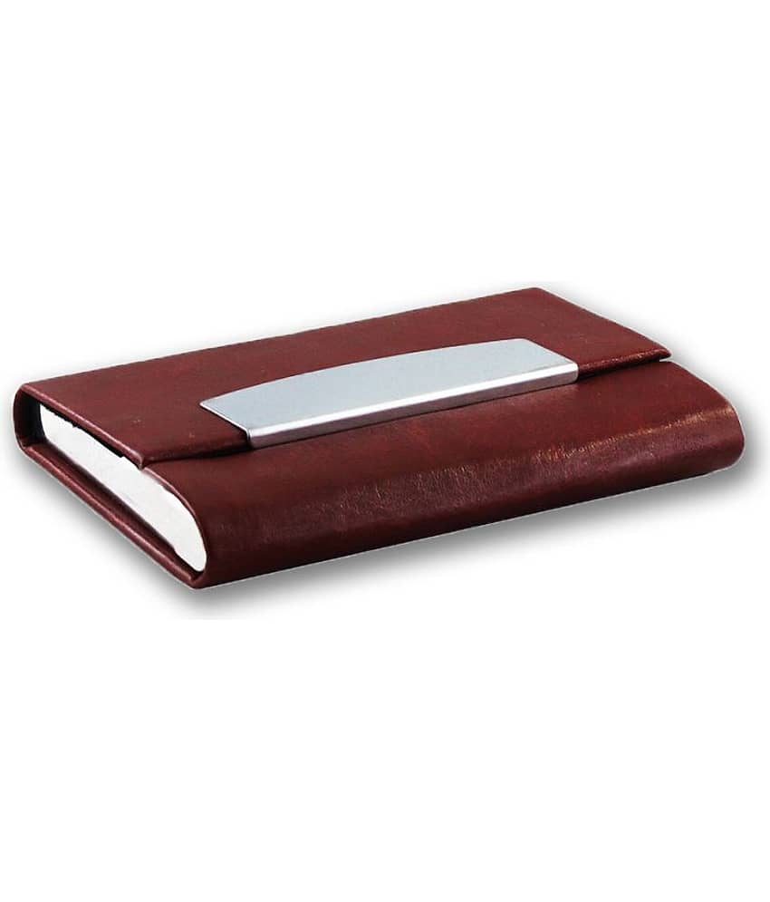 auteur A15-27 Multicolor Artificial Leather Professional Looking Visiting Card Holders for Men and Women Set of 2 (upto 15 Cards Capacity) view 2