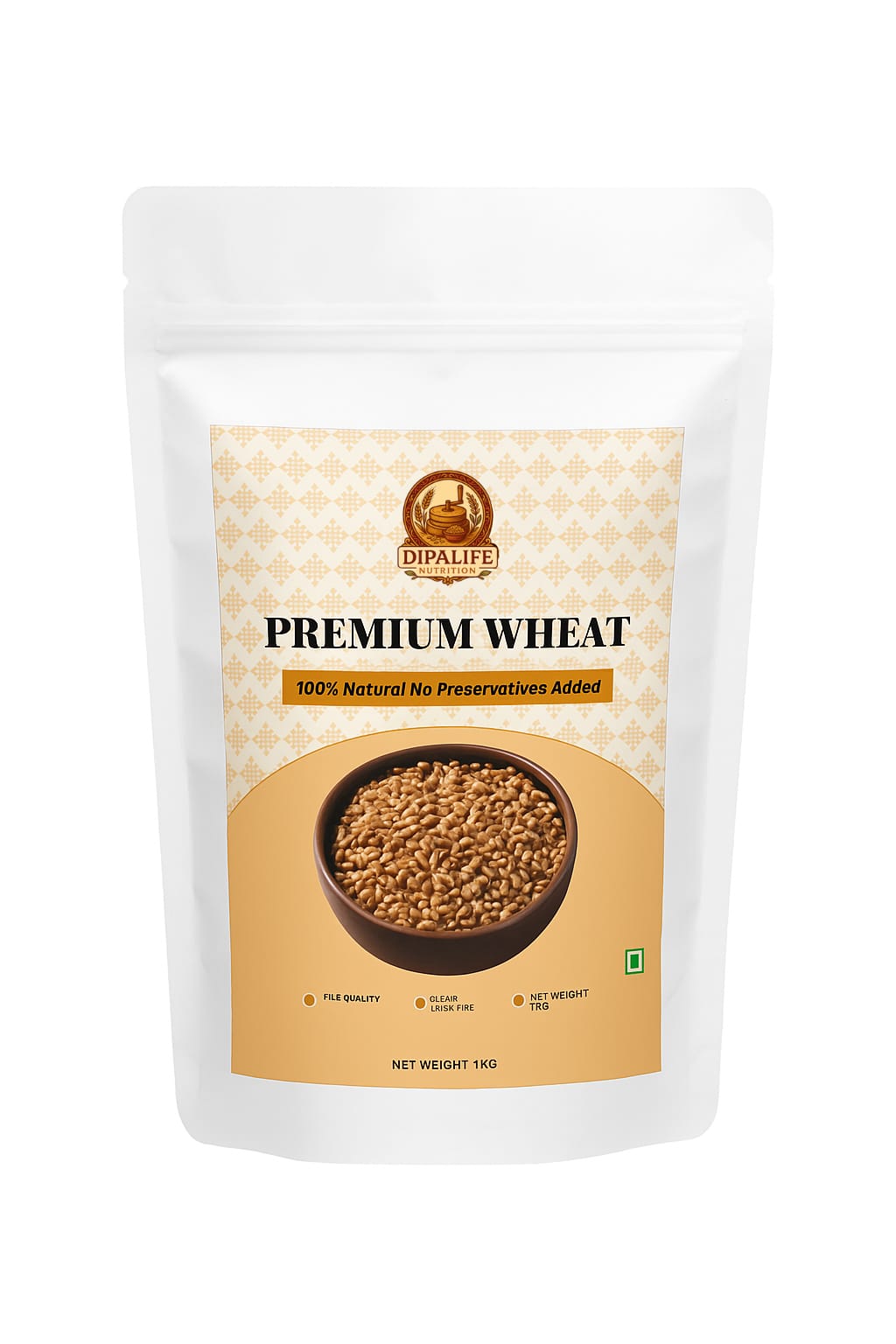 Dipalife Nutrition Premium Quality Wheat No Preservatives | 100% Natural | Hygienic - 1kg