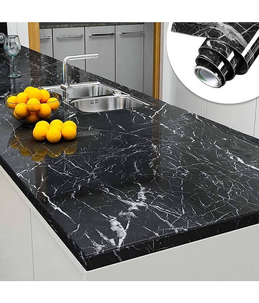 Geeo Premium Black Marble Design Wallpaper 60cm x 2m (Pack of 1) view 2
