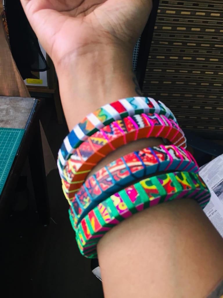 Summery Bright Bangle Set view 2