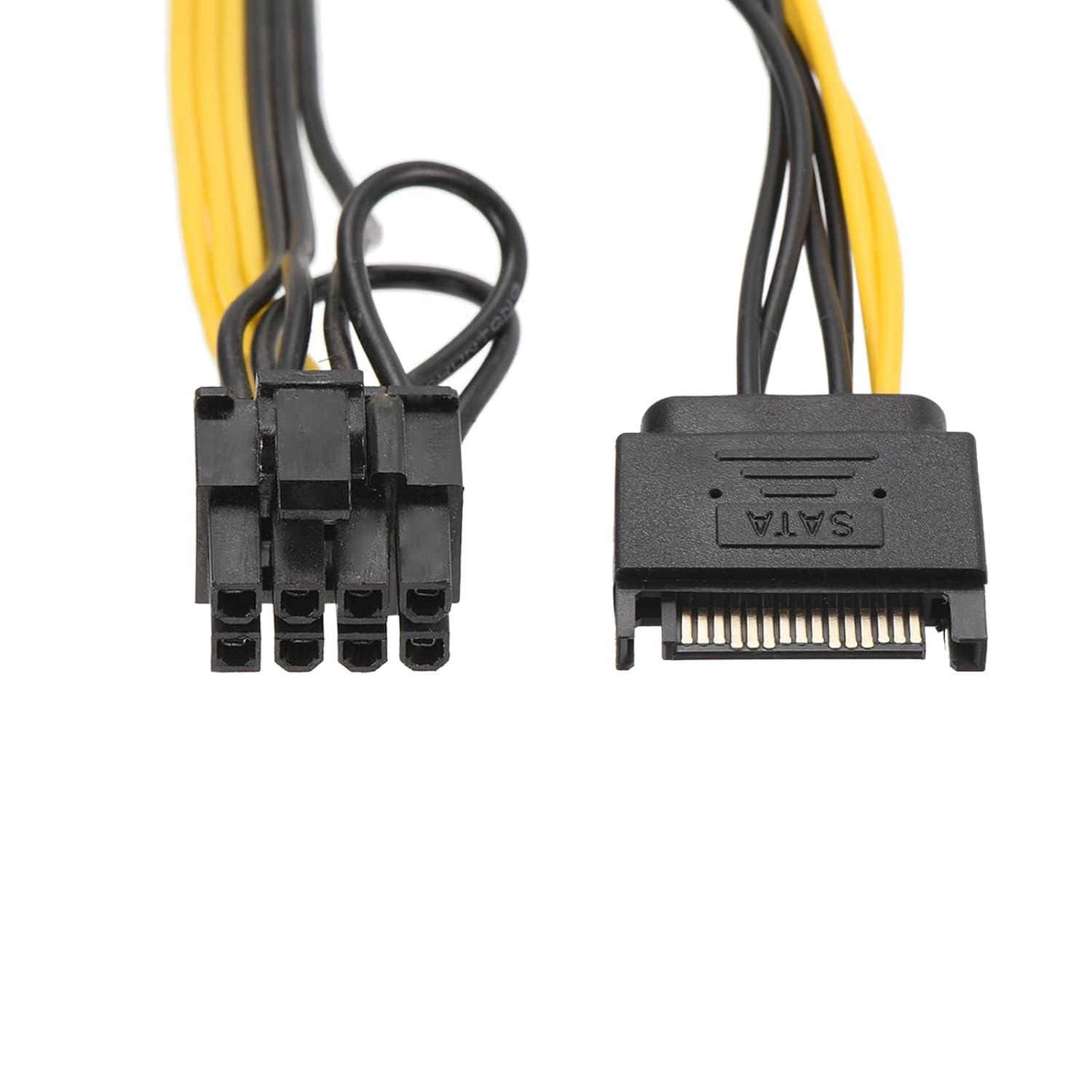 PCI Express 15 Pin to 8-Pin(6+2) Male Connector For Graphics Video Card Power Cable ConnectorÂ view 2