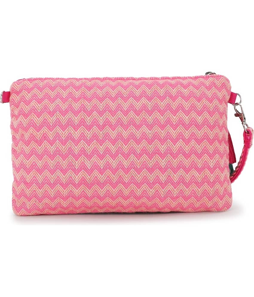 Anekaant Sling Bag Cotton Set of 1 ( Pink ) view 2