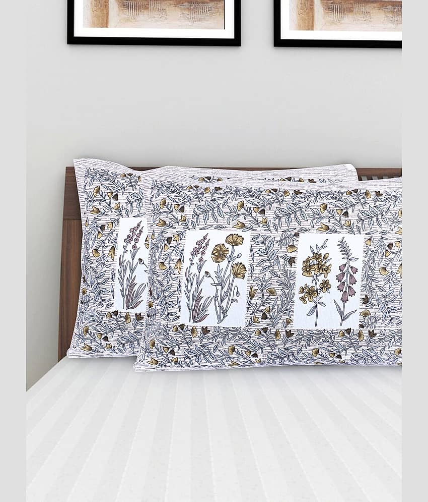 AJ Home - Pack of 2 Cotton Ethnic Regular Pillow Cover ( 68.58 cm(27) x 43.18 cm(17) ) - Brown view 2
