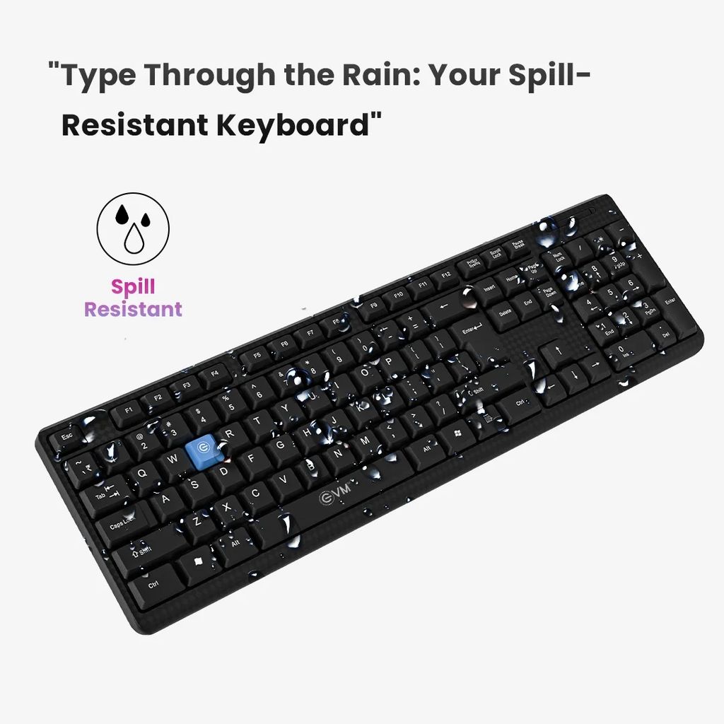 EVM Usb Wired Keyboard | Spill-Resistant | USB Connectivity | Smooth Keystrokes view 2