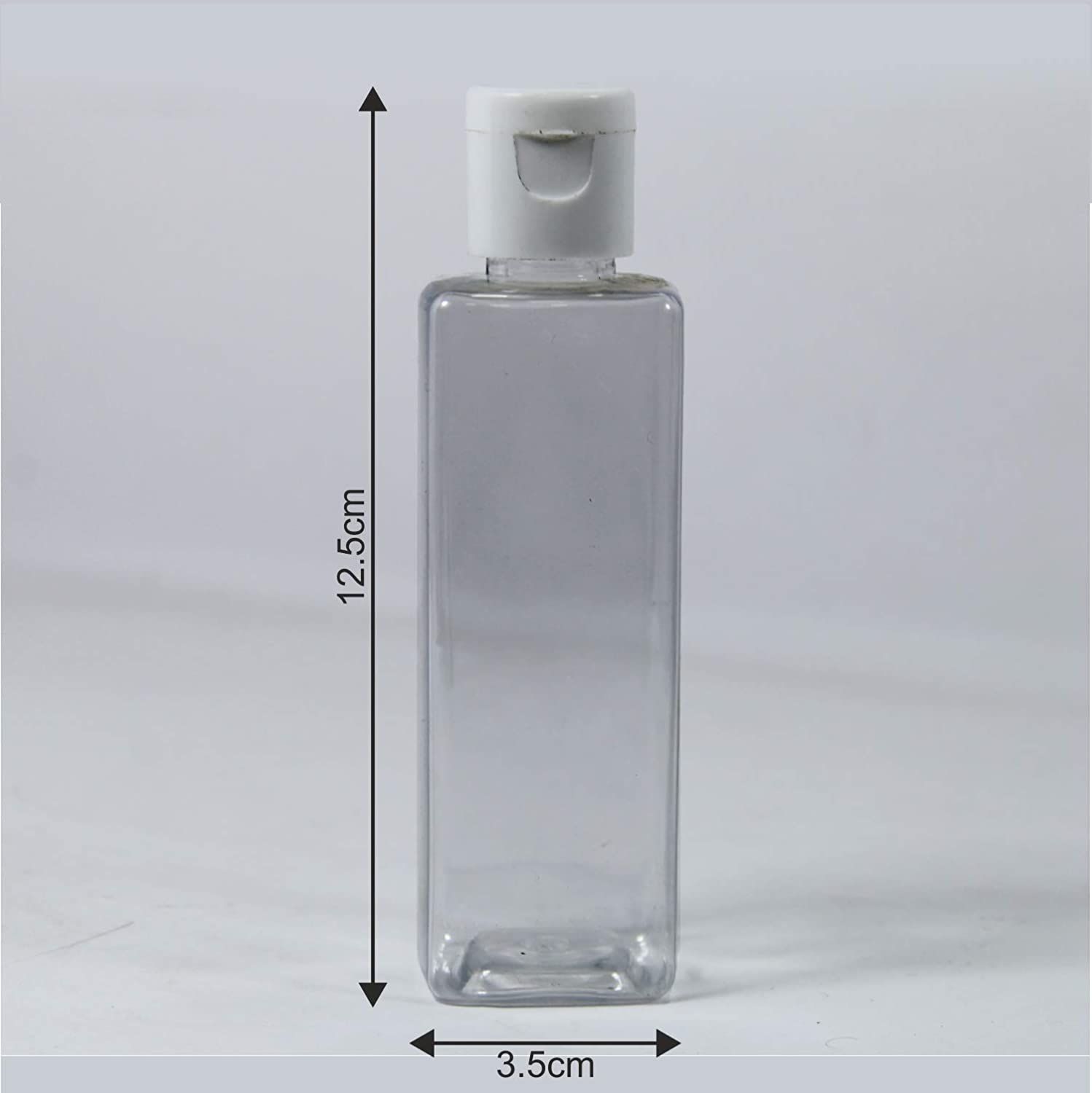 Puramio 100 ml Square Pet Bottle - (Set of 12) view 2